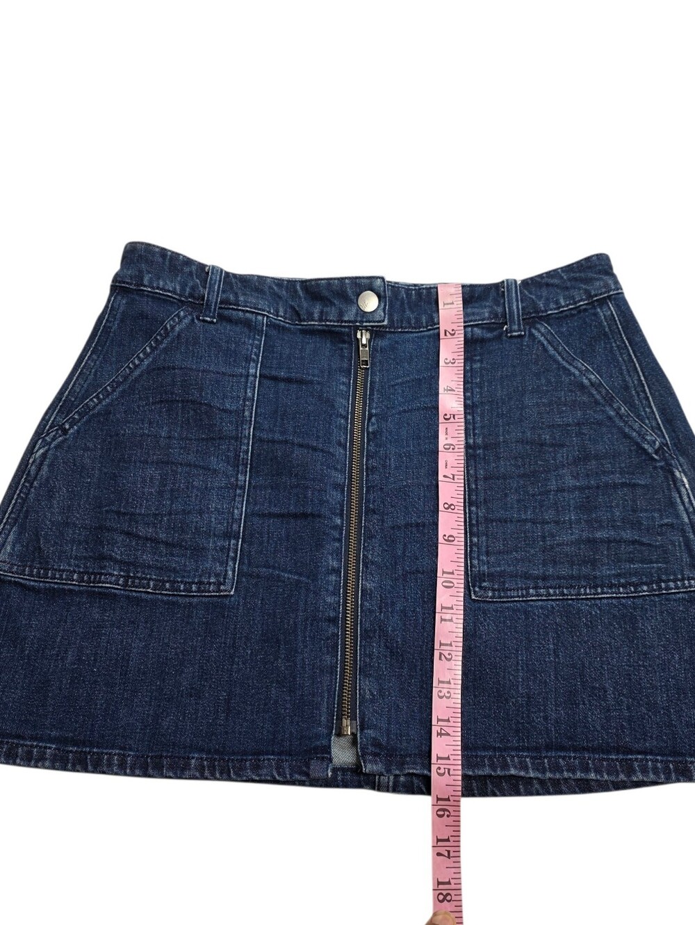 Madewell Denim Utility Zip Skirt - Picture 7 of 15